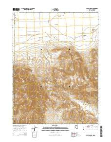 State Line Peak Nevada Current topographic map, 1:24000 scale, 7.5 X 7.5 Minute, Year 2014