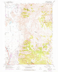 Steamboat Nevada Historical topographic map, 1:24000 scale, 7.5 X 7.5 Minute, Year 1967