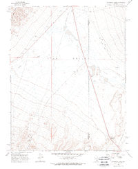 Stonewall Pass Nevada Historical topographic map, 1:24000 scale, 7.5 X 7.5 Minute, Year 1968