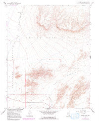Striped Hills Nevada Historical topographic map, 1:24000 scale, 7.5 X 7.5 Minute, Year 1961