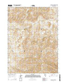 Sugarloaf Butte Nevada Current topographic map, 1:24000 scale, 7.5 X 7.5 Minute, Year 2014