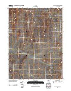 Sugarloaf Knob Nevada Historical topographic map, 1:24000 scale, 7.5 X 7.5 Minute, Year 2011