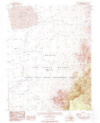 Sundown Reservoir Nevada Historical topographic map, 1:24000 scale, 7.5 X 7.5 Minute, Year 1988