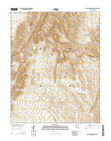 Sunflower Mountain Nevada Current topographic map, 1:24000 scale, 7.5 X 7.5 Minute, Year 2015