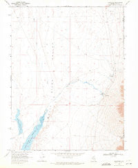 Sunnyside Nevada Historical topographic map, 1:24000 scale, 7.5 X 7.5 Minute, Year 1969