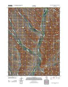 Swales Mountain NW Nevada Historical topographic map, 1:24000 scale, 7.5 X 7.5 Minute, Year 2012
