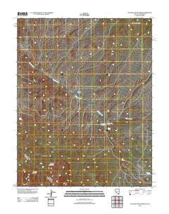 Sylvania Mountains Nevada Historical topographic map, 1:24000 scale, 7.5 X 7.5 Minute, Year 2012