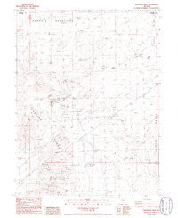 Telephone Well Nevada Historical topographic map, 1:24000 scale, 7.5 X 7.5 Minute, Year 1986