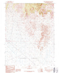 Tempiute Mountain SE Nevada Historical topographic map, 1:24000 scale, 7.5 X 7.5 Minute, Year 1987