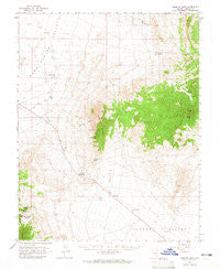 Tempiute Mtn Nevada Historical topographic map, 1:62500 scale, 15 X 15 Minute, Year 1964
