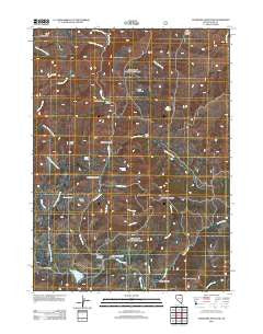 Tennessee Mountain Nevada Historical topographic map, 1:24000 scale, 7.5 X 7.5 Minute, Year 2012