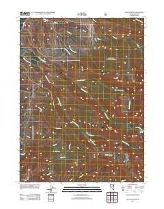 Tent Mountain Nevada Historical topographic map, 1:24000 scale, 7.5 X 7.5 Minute, Year 2012