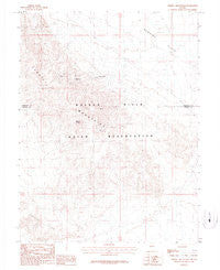 Terrill Mountains Nevada Historical topographic map, 1:24000 scale, 7.5 X 7.5 Minute, Year 1987
