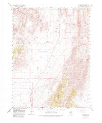 The Cedars Nevada Historical topographic map, 1:62500 scale, 15 X 15 Minute, Year 1961