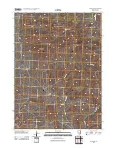 The Baldies Nevada Historical topographic map, 1:24000 scale, 7.5 X 7.5 Minute, Year 2012