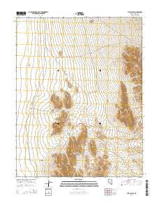 The Bluffs Nevada Current topographic map, 1:24000 scale, 7.5 X 7.5 Minute, Year 2014