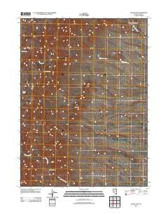 The Buttes Nevada Historical topographic map, 1:24000 scale, 7.5 X 7.5 Minute, Year 2012