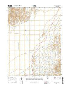 The Cedars SW Nevada Current topographic map, 1:24000 scale, 7.5 X 7.5 Minute, Year 2014