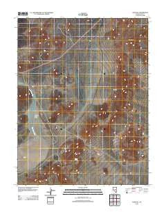 The Wall Nevada Historical topographic map, 1:24000 scale, 7.5 X 7.5 Minute, Year 2012