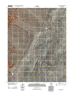 The Wall NE Nevada Historical topographic map, 1:24000 scale, 7.5 X 7.5 Minute, Year 2012