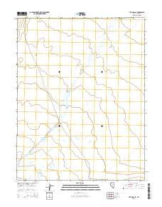 The Wall SE Nevada Current topographic map, 1:24000 scale, 7.5 X 7.5 Minute, Year 2014