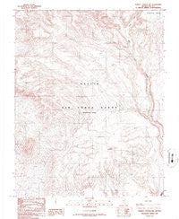 Thirsty Canyon NW Nevada Historical topographic map, 1:24000 scale, 7.5 X 7.5 Minute, Year 1986