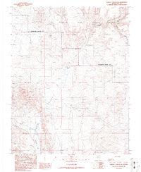 Thirsty Canyon SW Nevada Historical topographic map, 1:24000 scale, 7.5 X 7.5 Minute, Year 1986