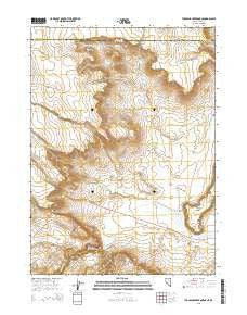 Thousand Creek Gorge Nevada Current topographic map, 1:24000 scale, 7.5 X 7.5 Minute, Year 2015