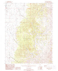 Tierney Creek Nevada Historical topographic map, 1:24000 scale, 7.5 X 7.5 Minute, Year 1988