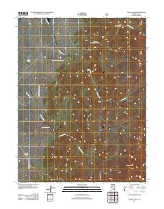 Tierney Creek Nevada Historical topographic map, 1:24000 scale, 7.5 X 7.5 Minute, Year 2012
