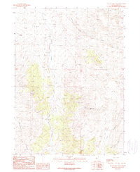 Tijuana John Peak Nevada Historical topographic map, 1:24000 scale, 7.5 X 7.5 Minute, Year 1989