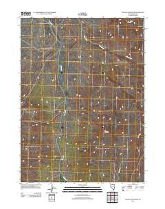 Tijuana John Peak Nevada Historical topographic map, 1:24000 scale, 7.5 X 7.5 Minute, Year 2012