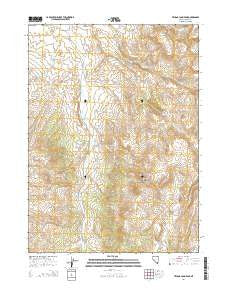 Tijuana John Peak Nevada Current topographic map, 1:24000 scale, 7.5 X 7.5 Minute, Year 2014