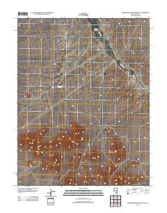 Timber Mountain Pass NW Nevada Historical topographic map, 1:24000 scale, 7.5 X 7.5 Minute, Year 2012