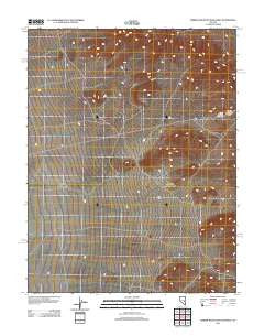 Timber Mountain Pass West Nevada Historical topographic map, 1:24000 scale, 7.5 X 7.5 Minute, Year 2012