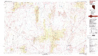 Timpahute Range Nevada Historical topographic map, 1:100000 scale, 30 X 60 Minute, Year 1988