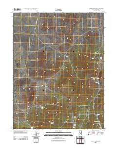 Tippett Canyon Nevada Historical topographic map, 1:24000 scale, 7.5 X 7.5 Minute, Year 2012