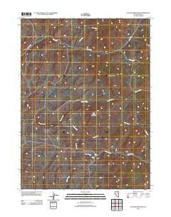 Toe Jam Mountain Nevada Historical topographic map, 1:24000 scale, 7.5 X 7.5 Minute, Year 2012