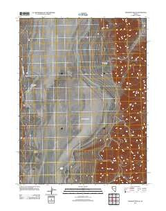 Tohakum Peak NE Nevada Historical topographic map, 1:24000 scale, 7.5 X 7.5 Minute, Year 2011