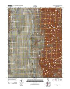 Tohakum Peak SE Nevada Historical topographic map, 1:24000 scale, 7.5 X 7.5 Minute, Year 2011