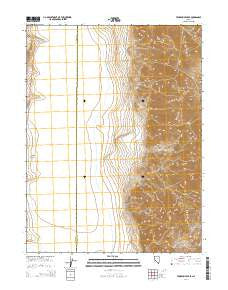 Tohakum Peak SE Nevada Current topographic map, 1:24000 scale, 7.5 X 7.5 Minute, Year 2014