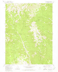 Toms Canyon Nevada Historical topographic map, 1:24000 scale, 7.5 X 7.5 Minute, Year 1980
