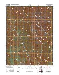 Toms Canyon Nevada Historical topographic map, 1:24000 scale, 7.5 X 7.5 Minute, Year 2011