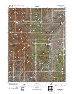 Tonkin Summit Nevada Historical topographic map, 1:24000 scale, 7.5 X 7.5 Minute, Year 2012