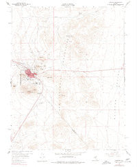 Tonopah Nevada Historical topographic map, 1:24000 scale, 7.5 X 7.5 Minute, Year 1960