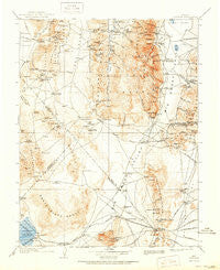 Tonopah Nevada Historical topographic map, 1:250000 scale, 1 X 1 Degree, Year 1908