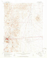 Tonopah Nevada Historical topographic map, 1:62500 scale, 15 X 15 Minute, Year 1961