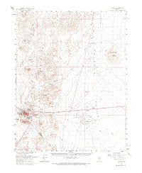 Tonopah Nevada Historical topographic map, 1:62500 scale, 15 X 15 Minute, Year 1961