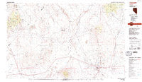 Tonopah Nevada Historical topographic map, 1:100000 scale, 30 X 60 Minute, Year 1987