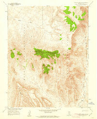 Topopah Spring NW Nevada Historical topographic map, 1:24000 scale, 7.5 X 7.5 Minute, Year 1961